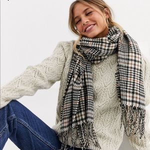 ASOS plaid scarfed
